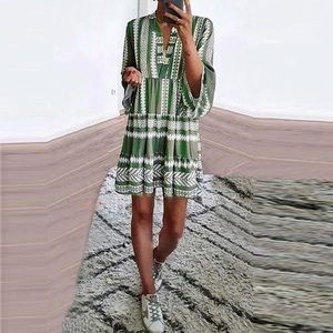The Alpine dress in Moss